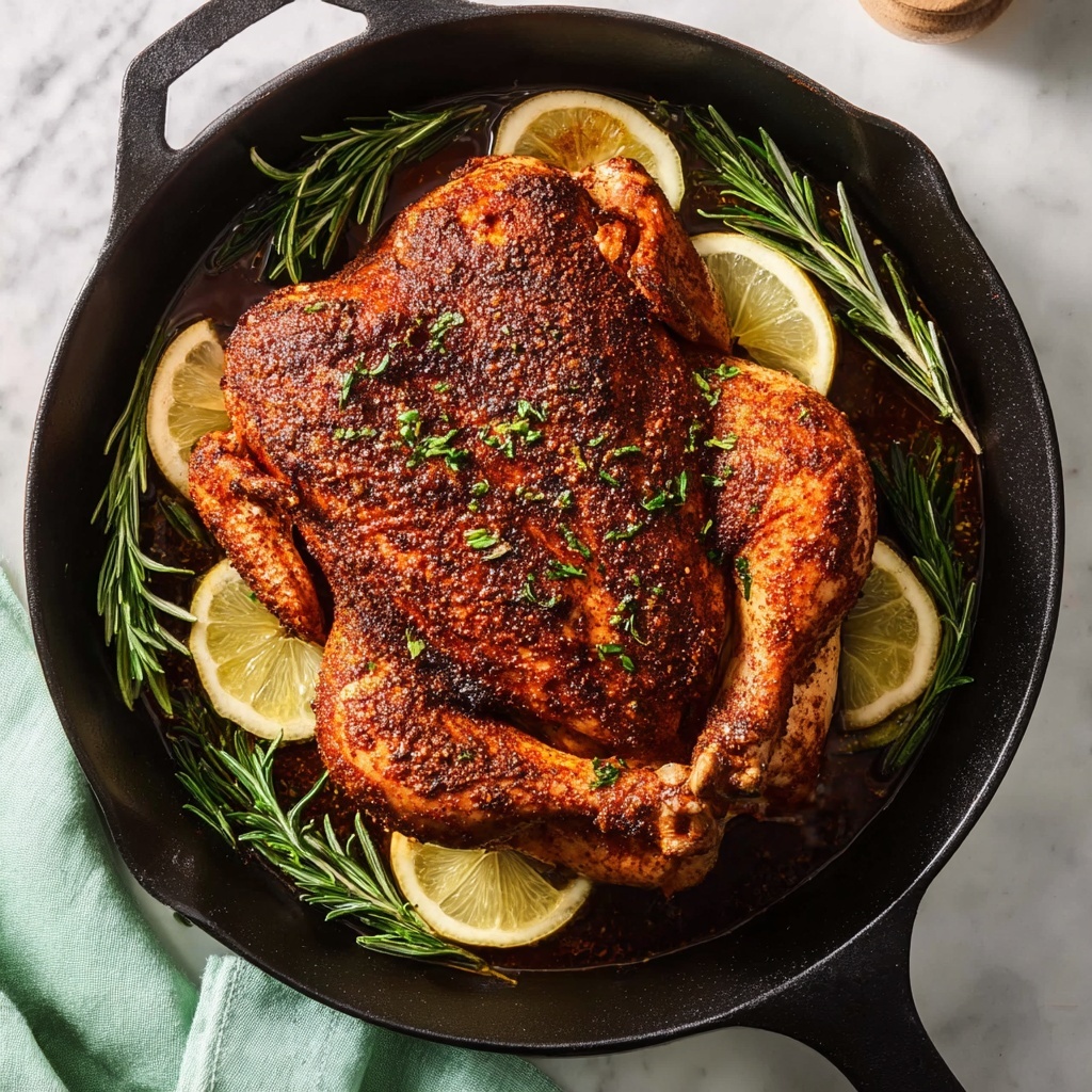 Roasted Whole Chicken with Crispy Skin and Herb Stuffing Recipe - Recipe Image