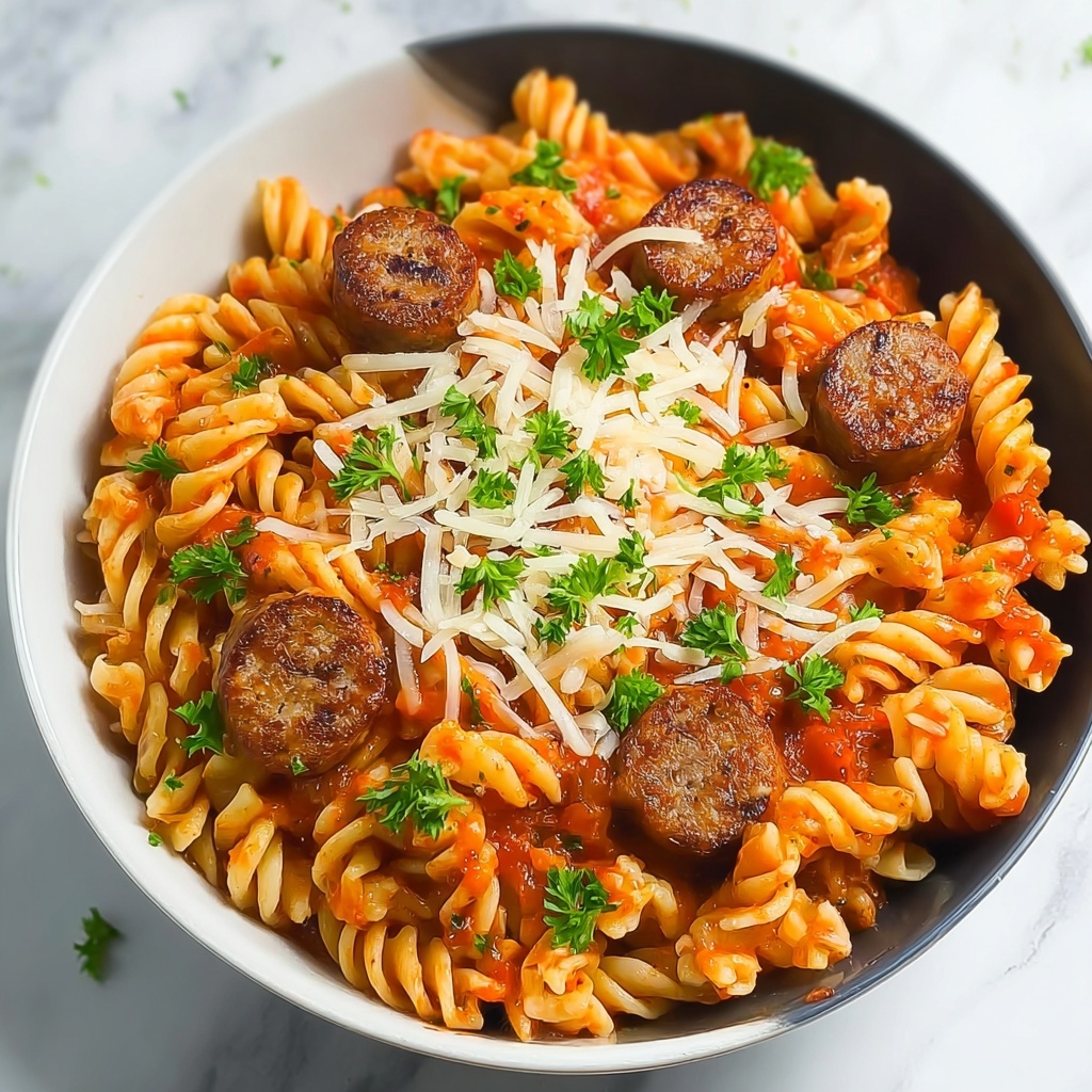 One-Pot Sausage Pasta Recipe - Recipe Image