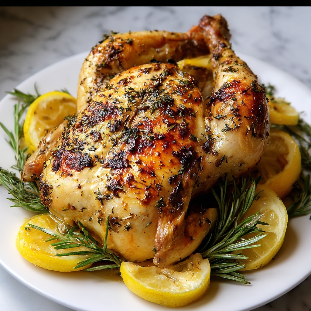 Lemon Herb Roasted Chicken Recipe - Recipe Image