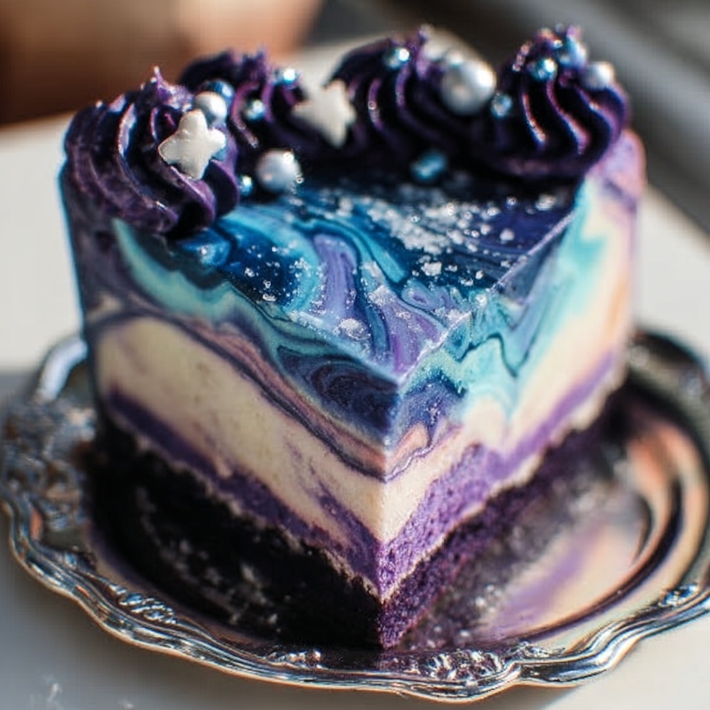 Galaxy Ripple Ice Cream Cake Recipe - Recipe Image