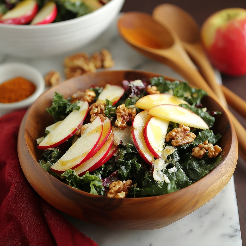 Apple Walnut Salad with Cranberries and Feta Recipe - Recipe Image