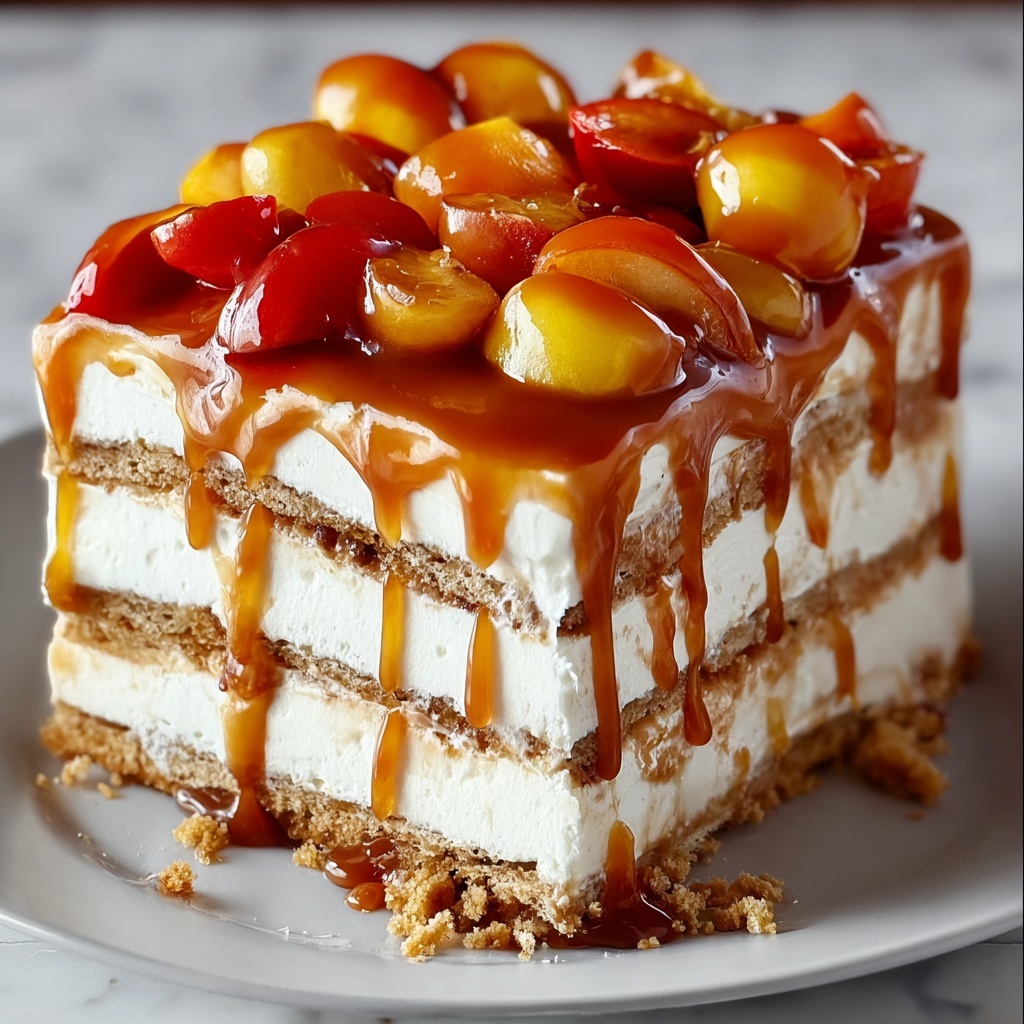 Caramel Apple Cheesecake Cake Recipe - Recipe Image