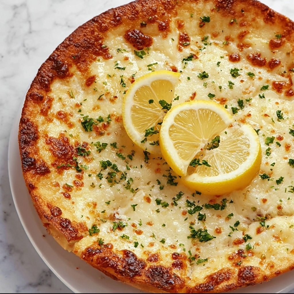 Lemon Ricotta Pizza with Crispy Crust and Fresh Herbs Recipe - Recipe Image