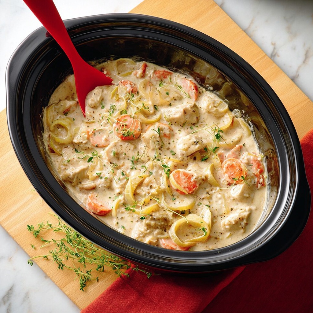 Mijoté crémeux au poulet Recipe - Recipe Image