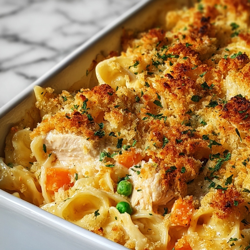 Creamy Chicken Noodle Casserole Recipe - Recipe Image