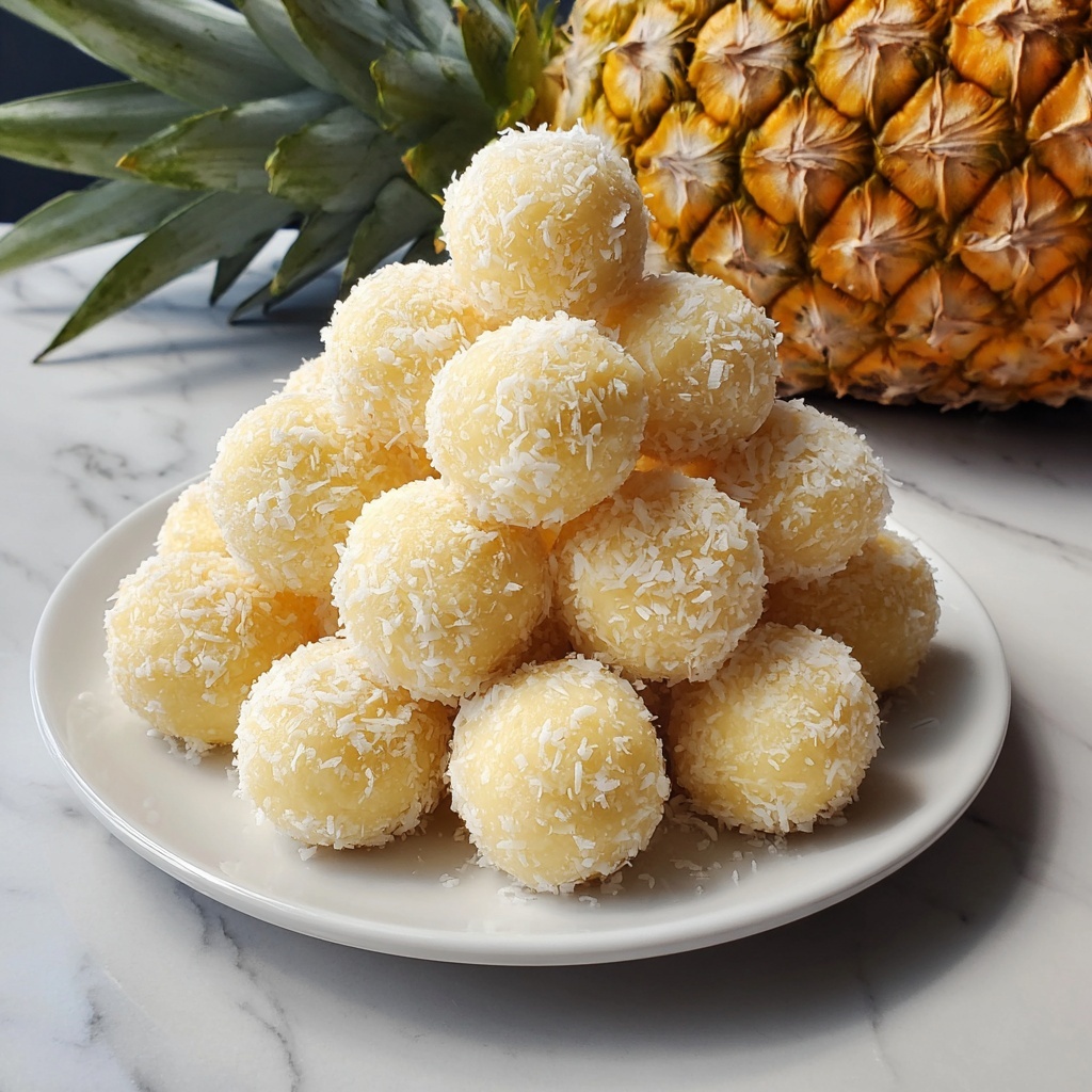 Pineapple Christmas Balls Recipe - Recipe Image