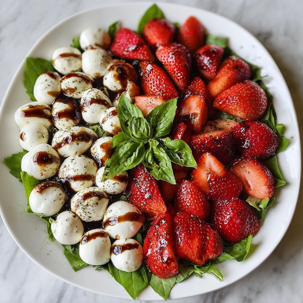 Balsamic Strawberry Caprese Recipe - Recipe Image