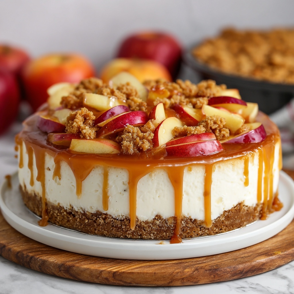 No-Bake Apple Pie Cheesecake Recipe - Recipe Image