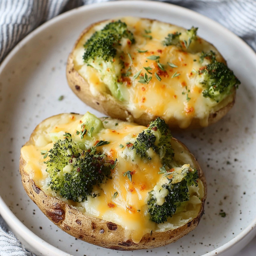 Broccoli Cheese Baked Potatoes Recipe - Recipe Image