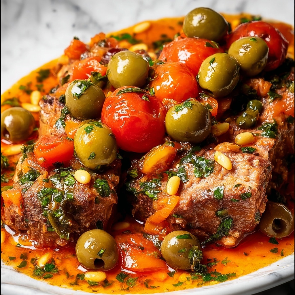 Sicilian-Style Tuna with Olives and Capers Recipe - Recipe Image