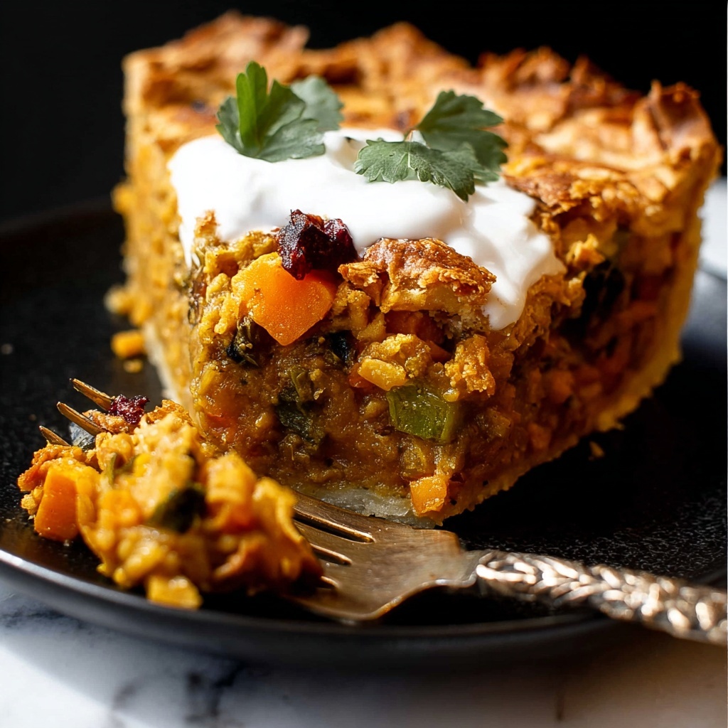 Vegetable Samosa Pie Recipe - Recipe Image