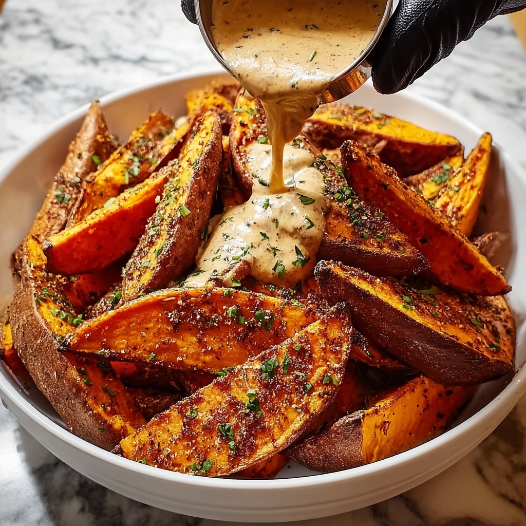 Smoky Roasted Sweet Potatoes with Chipotle Mayo Delight Recipe - Recipe Image