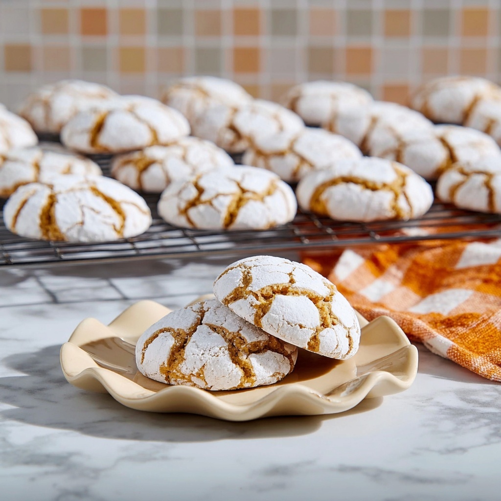 Pumpkin Crinkle Cookies Recipe - Recipe Image
