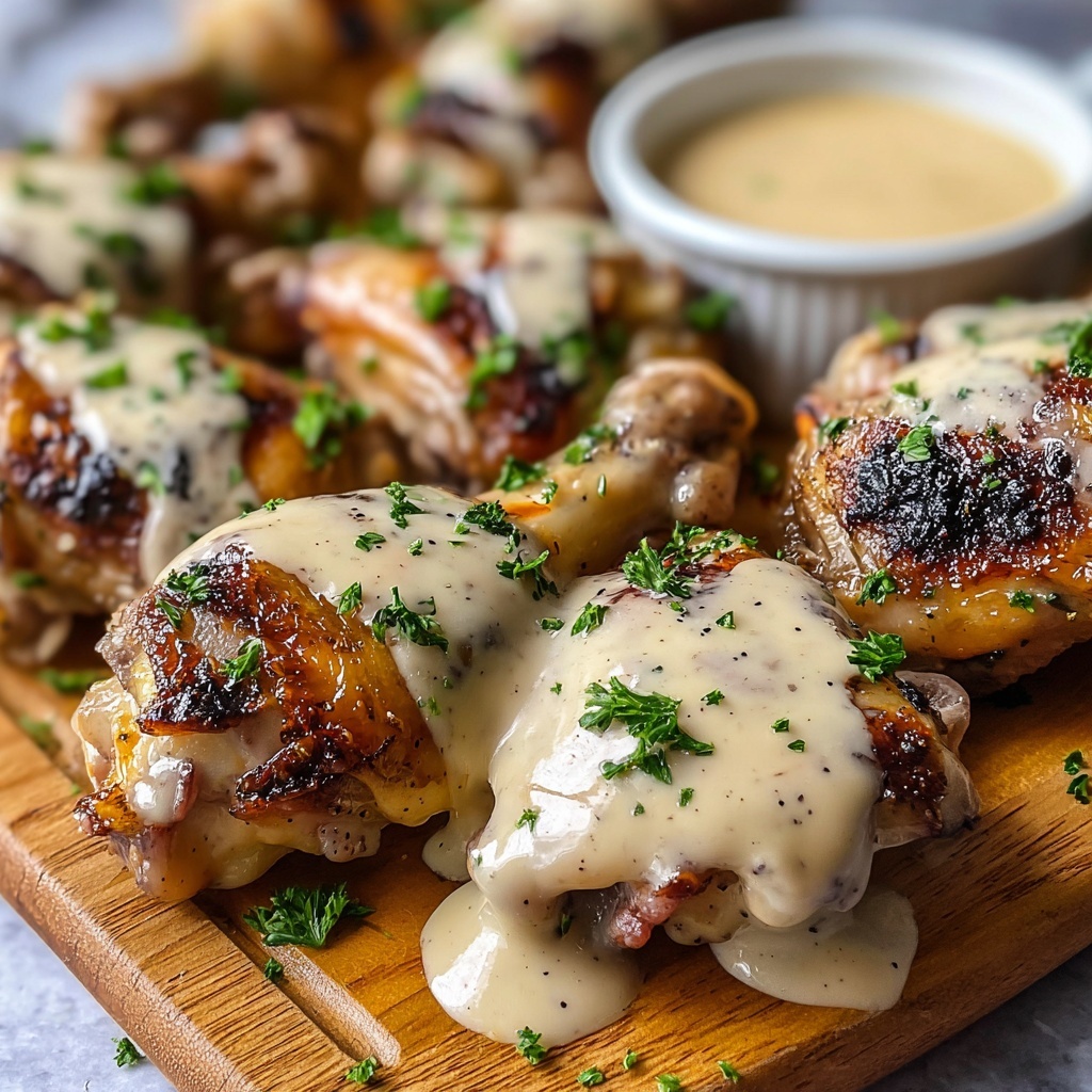 Alfredo Chicken Wings Recipe - Recipe Image
