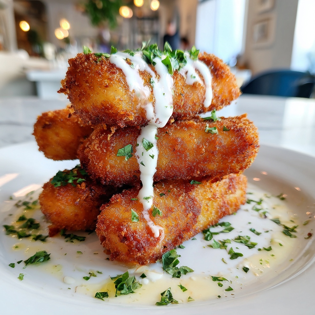 Shrimp Alfredo Corn Dog Sticks Recipe - Recipe Image