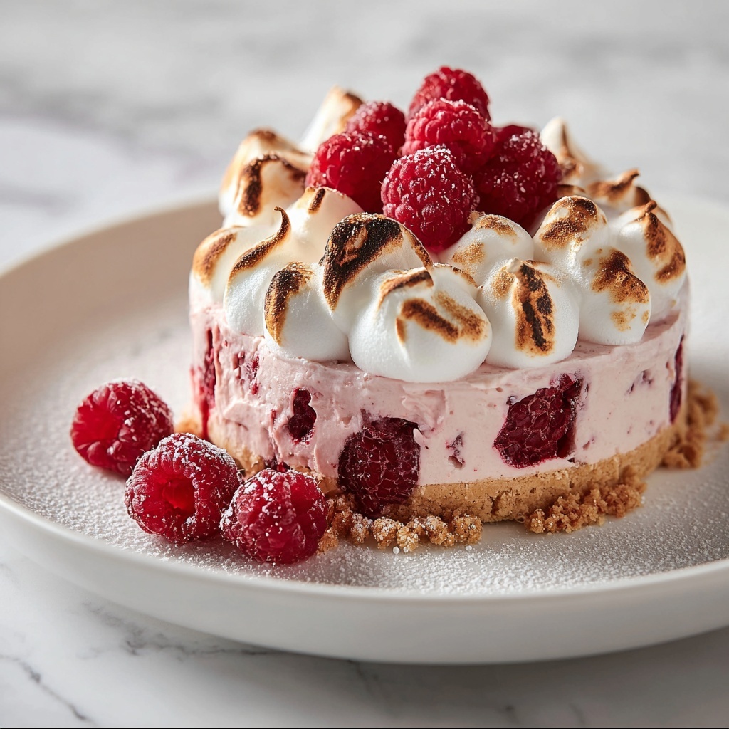 Meringue Roulade with Raspberries Recipe - Recipe Image