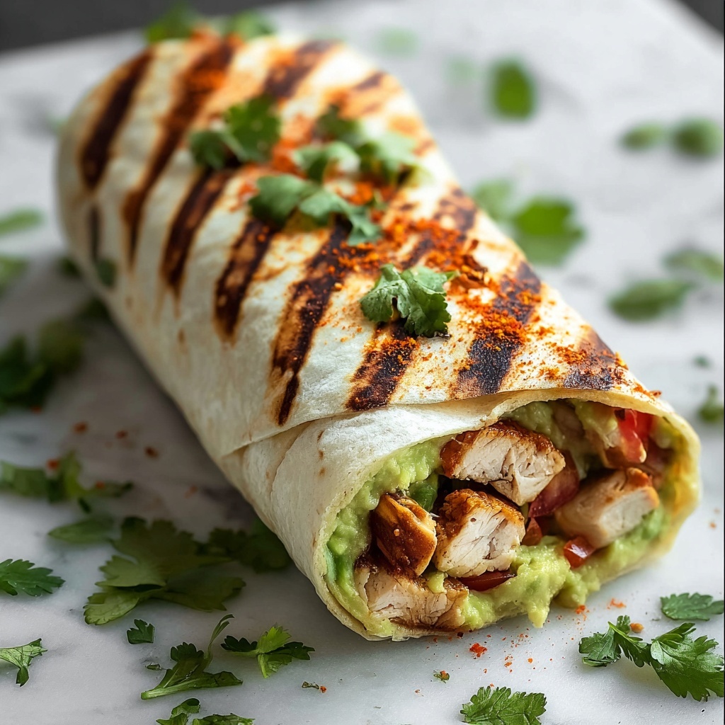 Chipotle Ranch Grilled Chicken Burrito Recipe - Recipe Image