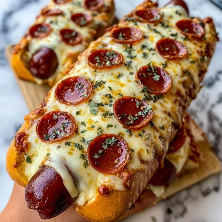 Huge Cheese Dog Sandwich with a Pizza Slice Inside Recipe