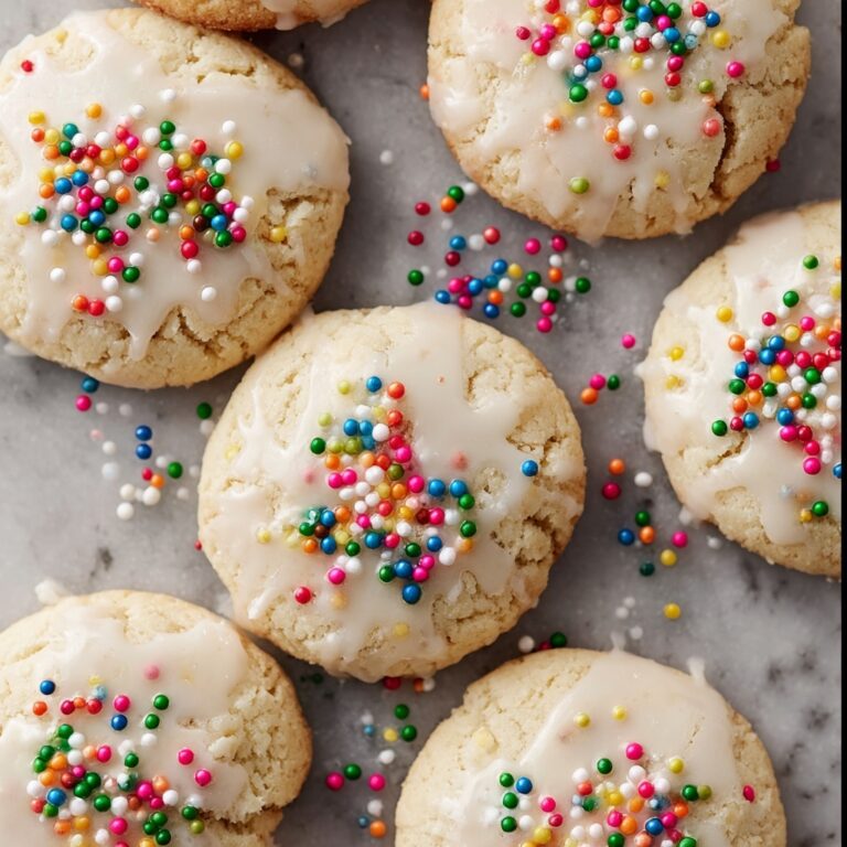 Soft Ricotta Italian Christmas Cookies with Almond Glaze Recipe