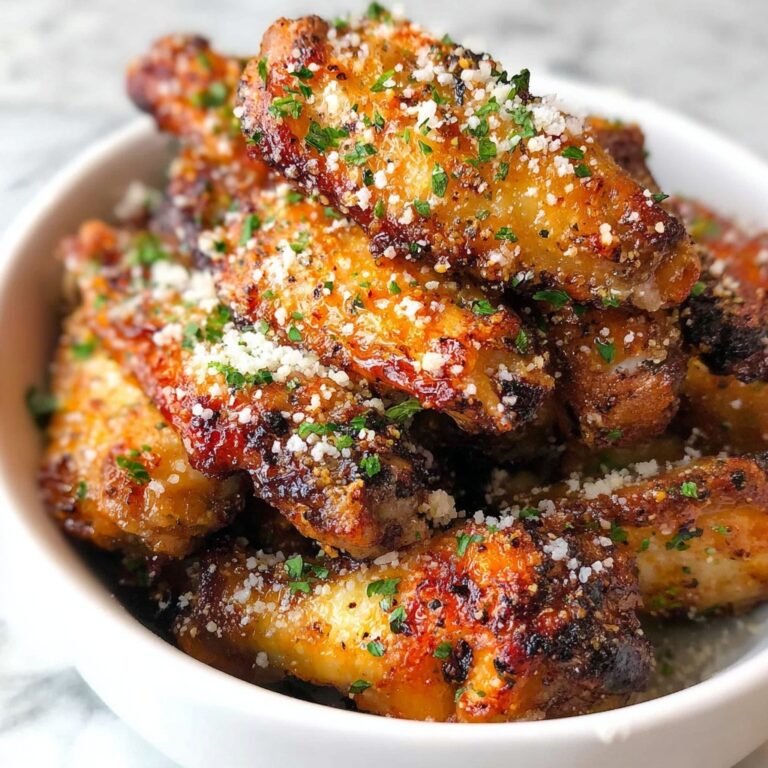 Crispy Baked Parmesan Chicken Wings Recipe