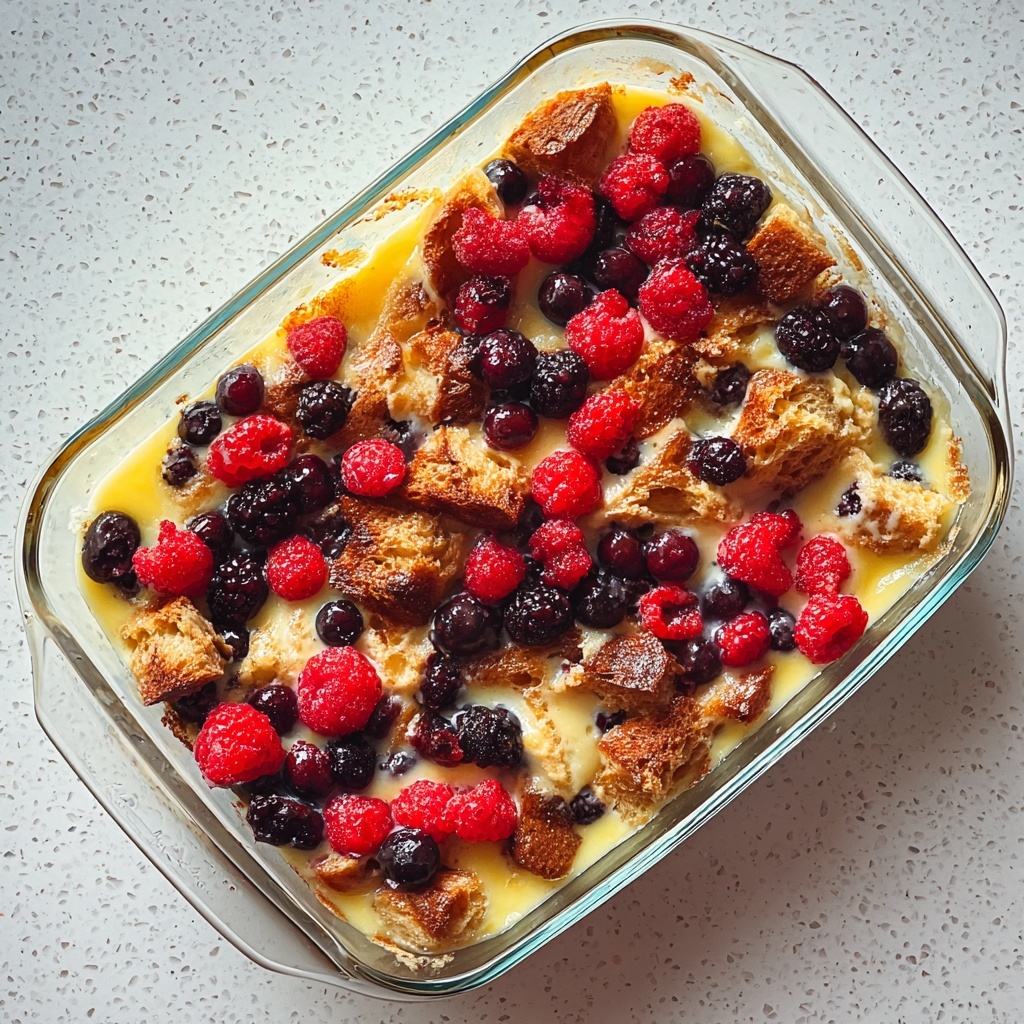 Overnight Breakfast Casserole with Bacon and Cheddar Recipe - Recipe Image