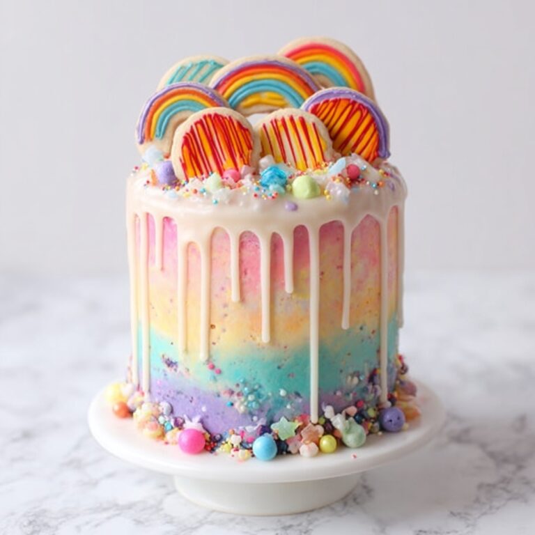 Rainbow Drip Cake Magic Recipe