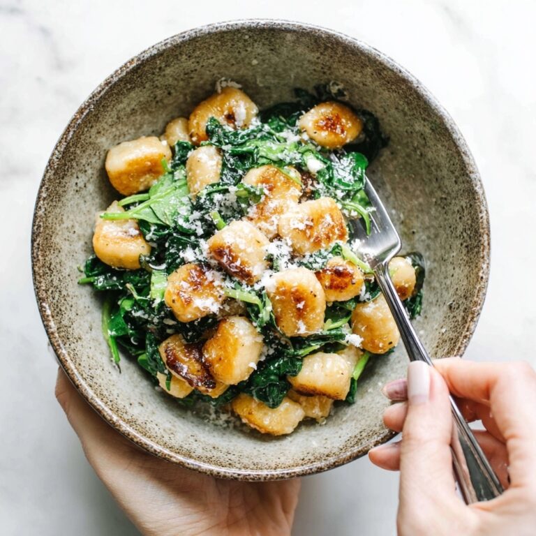 Sweet Potato Gnocchi with Creamy Mushrooms and Crispy Sage Recipe