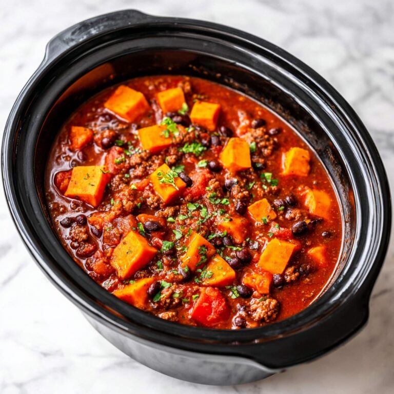 Slow Cooker Sweet Potato Black Bean Chili Recipe
