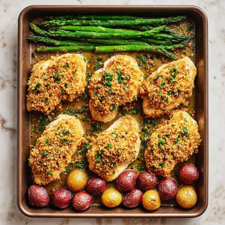 Parmesan Crusted Chicken Sheet Pan Dinner Recipe