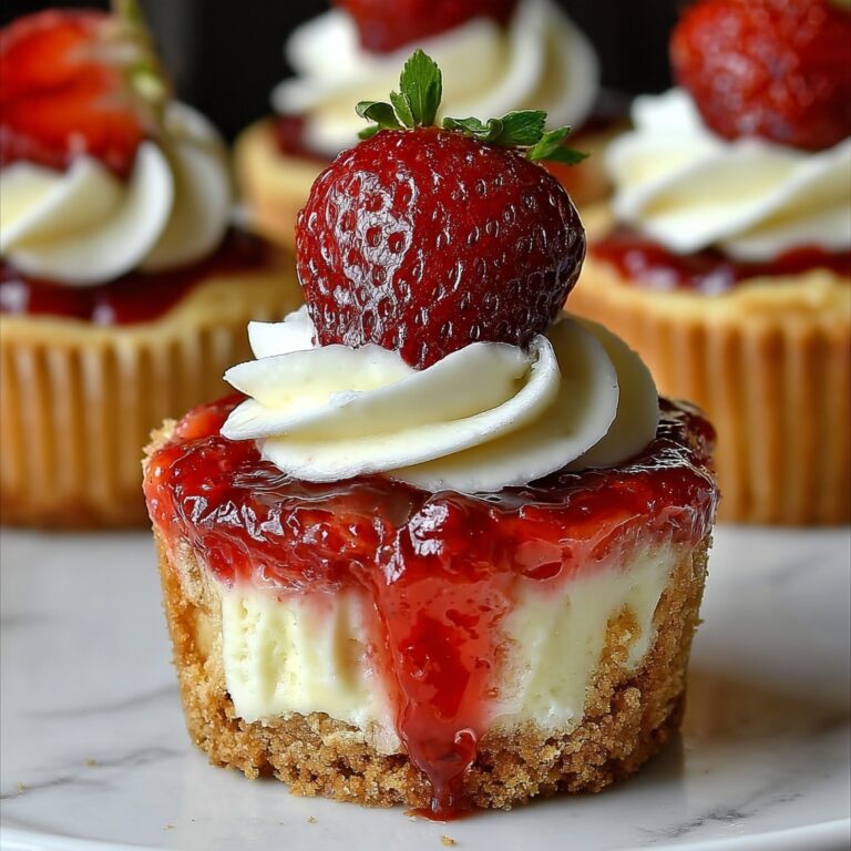 Mini Strawberry Cheesecake Cupcakes Recipe
