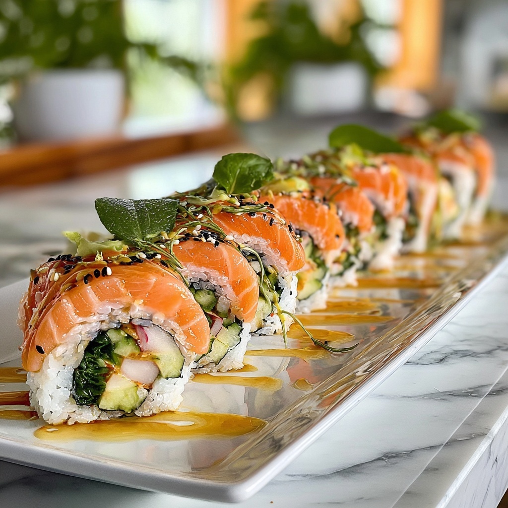 Lemon Basil Salmon Rolls Recipe - Recipe Image