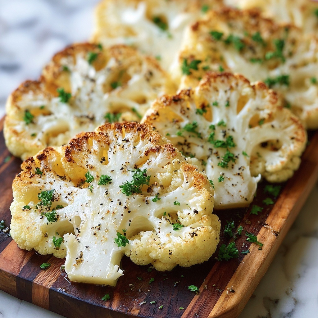 Cheesy Cauliflower Steaks Recipe - Recipe Image