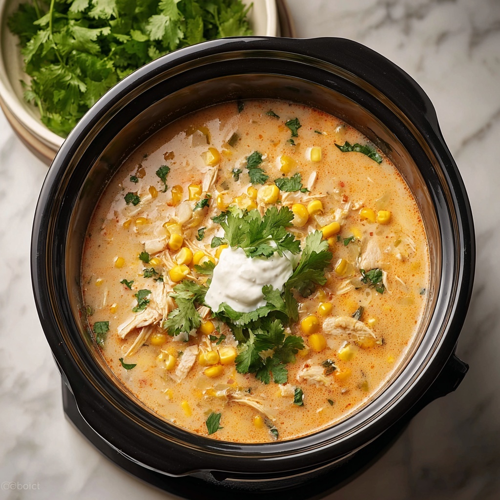 Slow Cooker Mexican Chicken Corn Chowder Recipe - Recipe Image