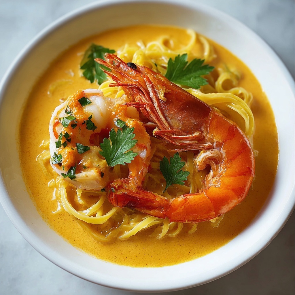 Creamy Lobster Curry Pasta: An Amazing Ultimate Recipe - Recipe Image