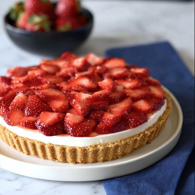 Strawberry Tart with Pastry Cream and Glazed Strawberries Recipe