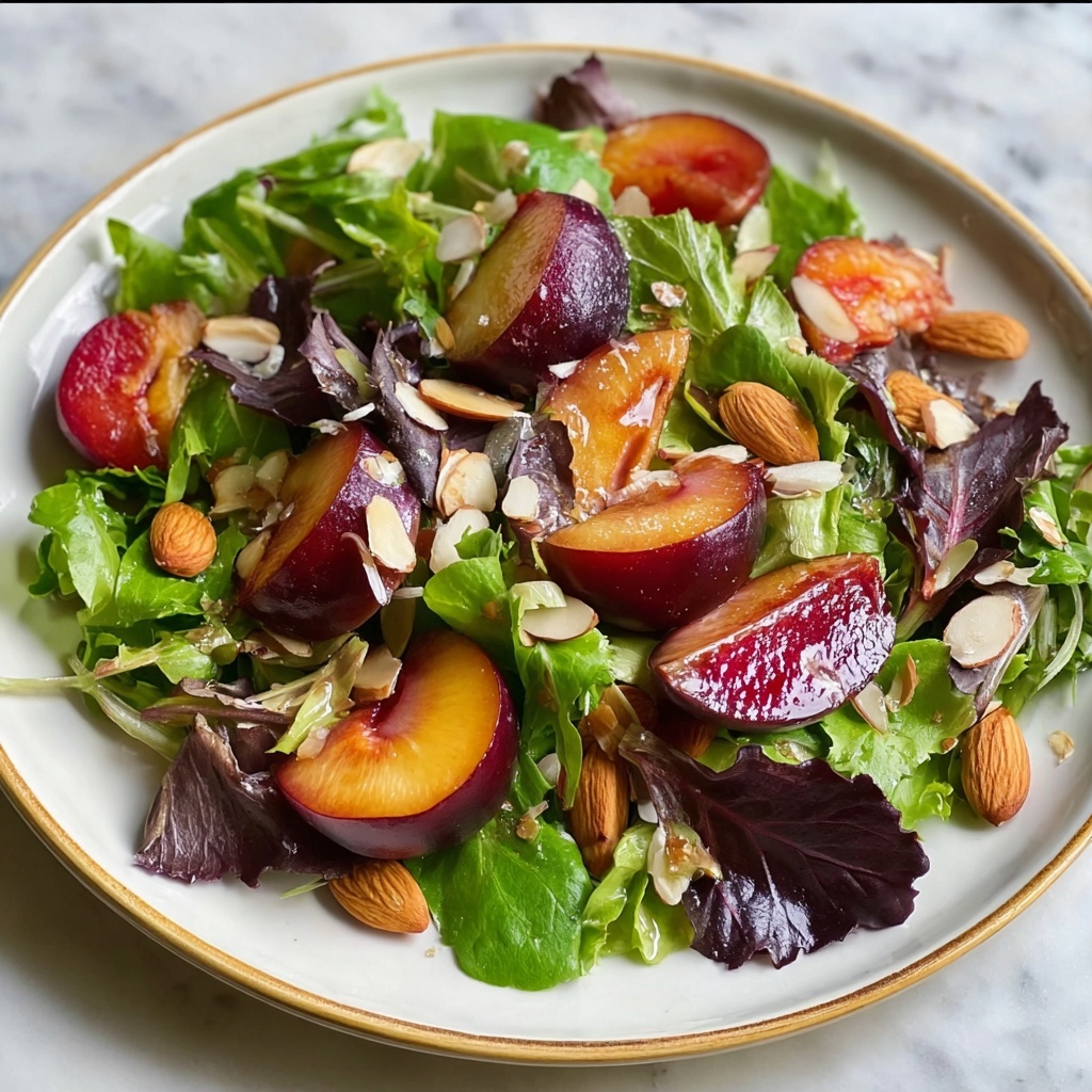 Unique French Beans with Sliced Peach and Basil Recipe - Recipe Image