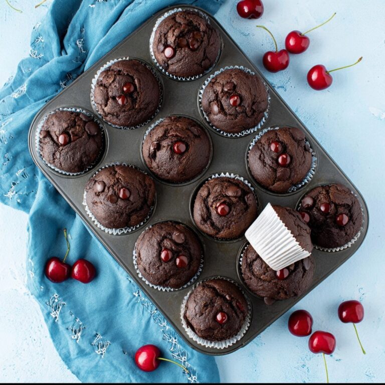 Chocolate Cherry Muffins Recipe