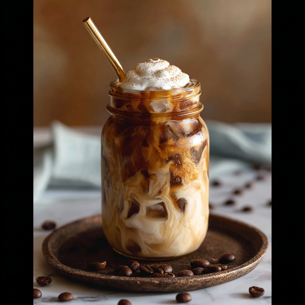 Caramel Hazelnut Iced Coffee Recipe - Recipe Image