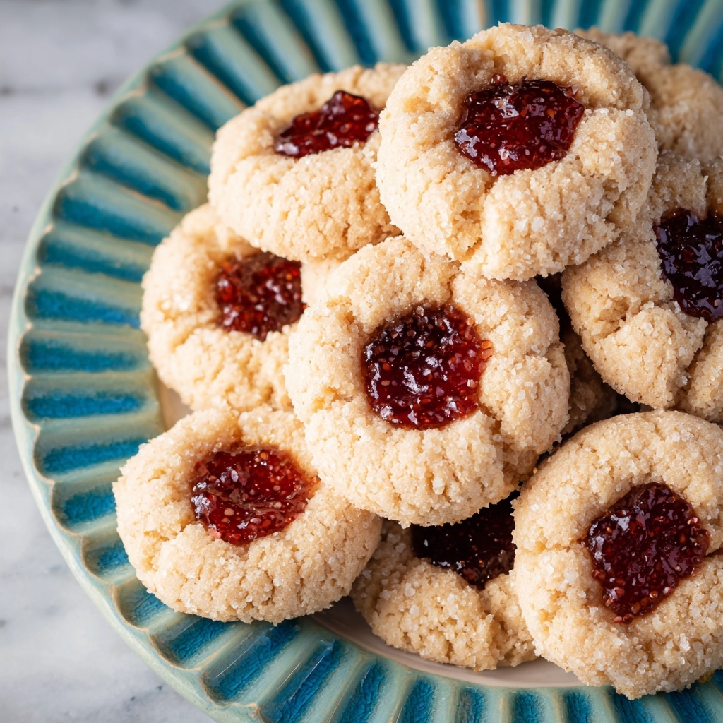 Italian Almond and Honey Thumbprint Cookies Recipe - Recipe Image