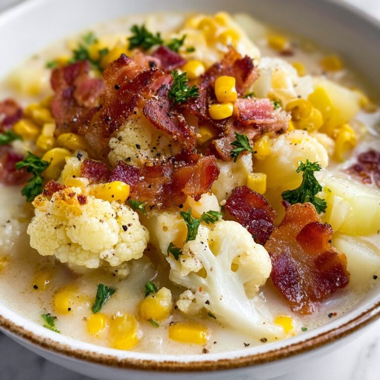 Slow Cooker Cauliflower Corn Chowder Recipe