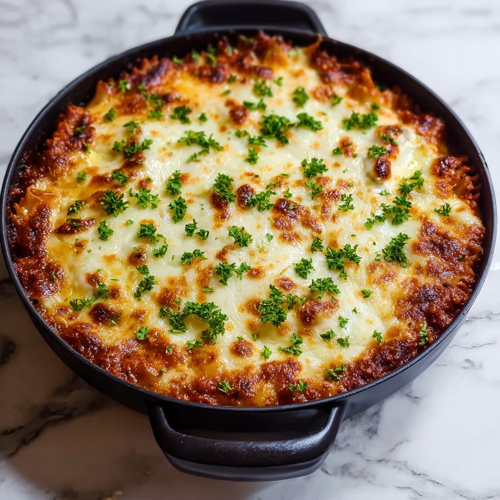 Classic Homemade Meat Lasagna with Rich Cheese Layers Recipe - Recipe Image