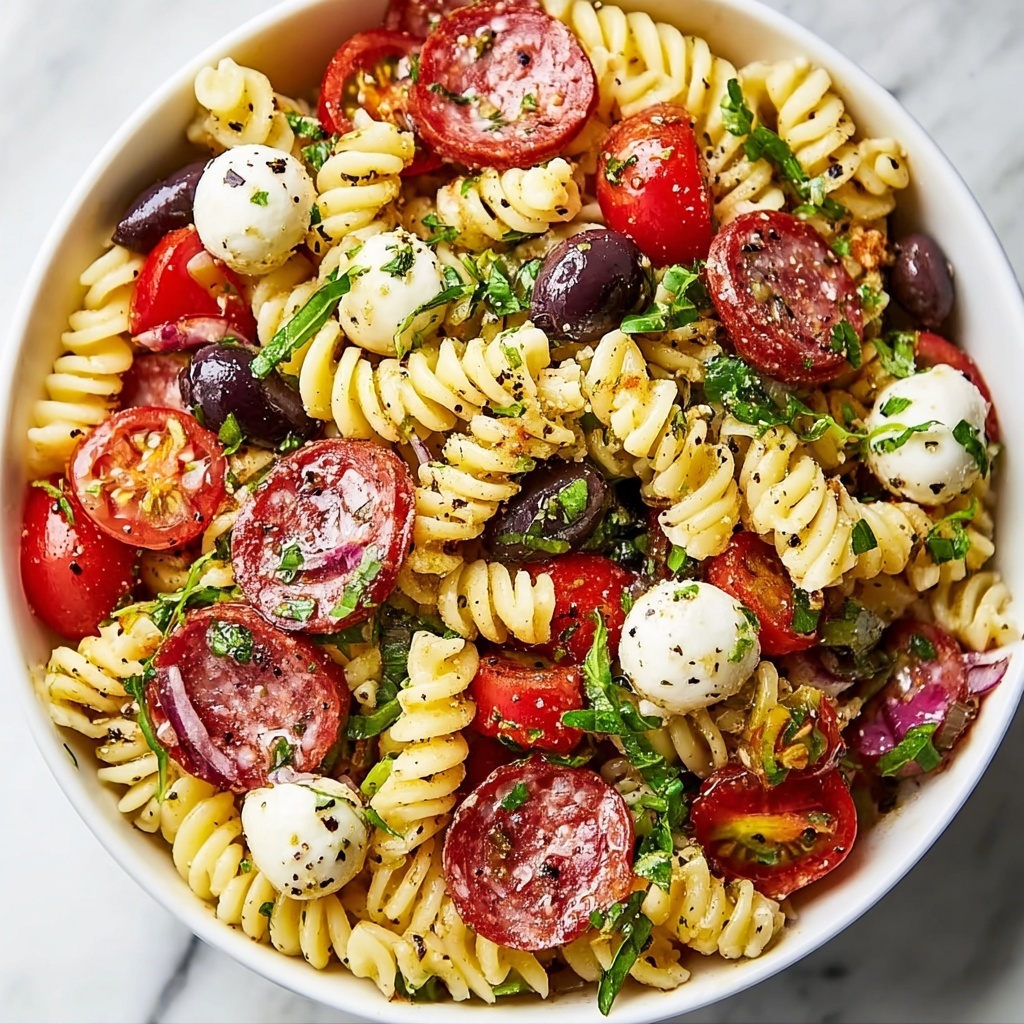 Zesty Italian Pasta Salad Recipe - Recipe Image