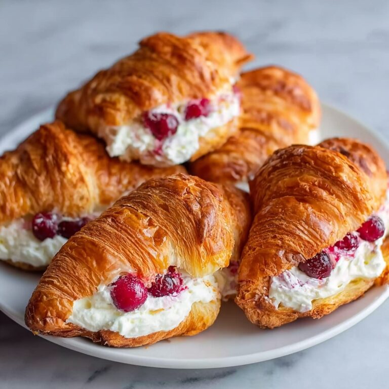 Air Fryer Cherry Cream Cheese Croissants Recipe