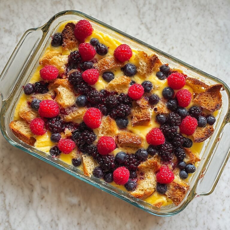 Overnight Breakfast Casserole with Bacon and Cheddar Recipe
