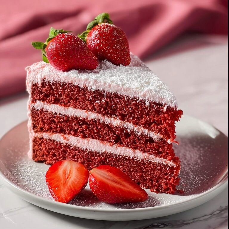 Strawberry Velvet Cake Recipe