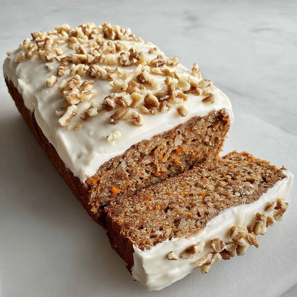 Healthy Oatmeal Carrot Cake Loaf Recipe - Recipe Image