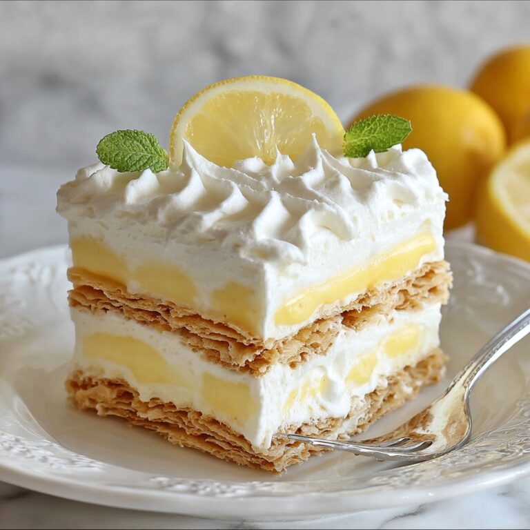No-Bake Lemon Eclair Cake Recipe