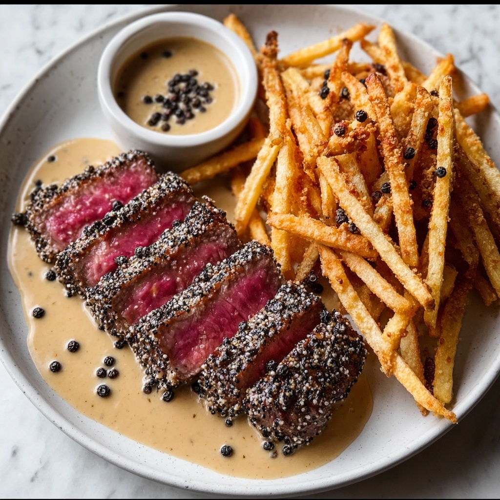 Steak Frites Au Poivre Recipe - Recipe Image