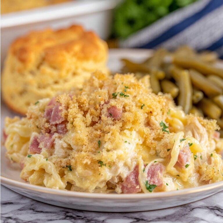 Chicken Cordon Bleu Noodle Casserole Recipe