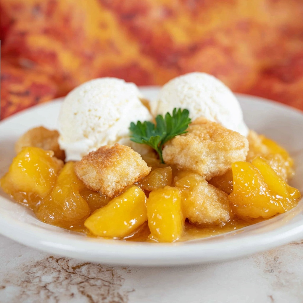Peach Cobbler Bubble Up Recipe - Recipe Image
